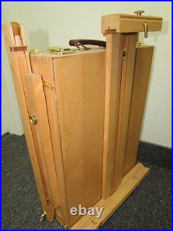 Deluxe Artist French Box Easel Beechwood with METAL DIVIDER & Wooden Palette