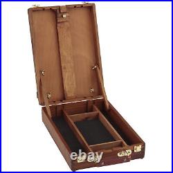 Deluxe Table Easel and Sketch Box Walnut Finish, Soho 8 Pack