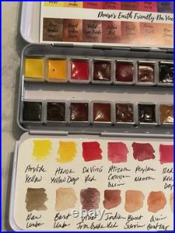 Denise's Earth Friendly DaVinci Watercolor Palette Set Of 24 Half Pans