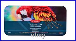 Derwent Chromaflow Pencils, Set of 150 in Tin, 3.5mm Round Core Premium Core