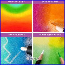 Derwent Chromaflow Pencils, Set of 150 in Tin, 3.5mm Round Core Premium Core