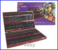 Derwent Colored Pencils 72 Studio 3.4mm Core Wooden Box 72 Count (32199)