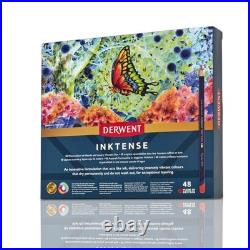 Derwent Inktense Pencils 48 Wooden Box, Set Of 48, Premium Office Product Derwent Inktense Pencils 48 Wooden Box, Set Of 48, Premium Office Product