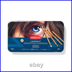Derwent Lightfast Colored Pencils 72 Tin Set of 72 4mm Wide Core 100% Derwent Lightfast Colored Pencils 72 Tin Set of 72 4mm Wide Core 100%