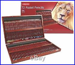 Derwent Pastel Pencils Wooden Box Set of 72