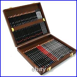 Derwent Sketching Pencils 4mm Core Wooden Box 48 Count 0700759