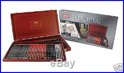 Derwent Sketching Pencils 72 Wooden Box Original Style with Lift Out Tray
