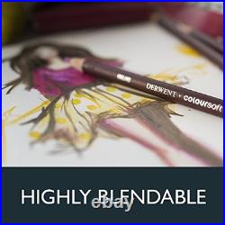 Derwent colored pencil color soft 48-color set wood box set 2301660