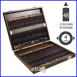Derwent colored pencil color soft 48-color set wood box set 2301660