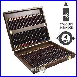 Derwent colored pencil color soft 48-color set wood box set 2301660