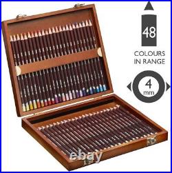 Derwent colored pencil color soft 48-color set wood box set 2301660 From Japan