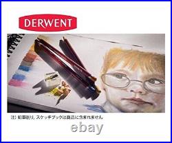 Derwent colored pencil pastel pencil 72 color set wood box set 2300343