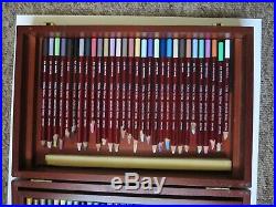 Derwent set of 90 Pastel Pencils, Used, full set in wooden box
