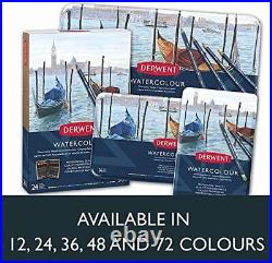 Derwent watercolor color pencil water color pencil 72 color set wood box set 32