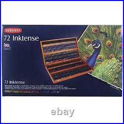 Derwent watercolor pencils ink Tense pencil 72 color set wood box set 2301844