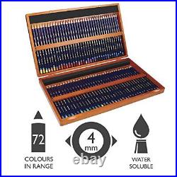 Derwent watercolor pencils ink Tense pencil 72 color set wood box set 2301844