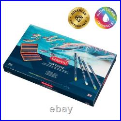 Derwent watercolor pencils ink Tense pencil Set of 72 colors with wood box 2301844