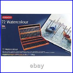 Derwent watercolor pencils water color pencil 72 color set wood box set 32891