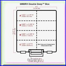 Double-Deep Portable Art Organizer with Handle