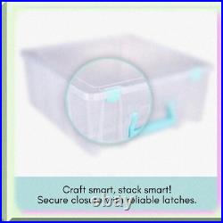 Double-Deep Portable Art Organizer with Handle