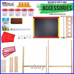 Double Sided Paint and Drawing Art Easel Board with Chalkboard with 3 Storage Bins