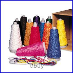 Double Weight Yarn Cones, 2-Ply, 2 Oz, 100% Acrylic, Bulk order of 2 Boxes