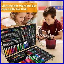 Drawing Kit with Oil Pastels Crayons 180 PCS Deluxe Painting Colored Pencil BOX