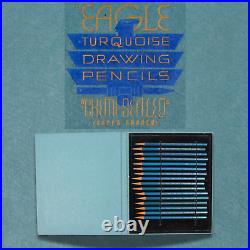 EAGLE Turquoise Pencils SALESMAN'S Sample Pack Display Case Chemi-Sealed Set 16