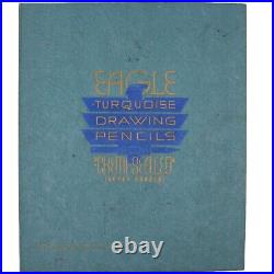 EAGLE Turquoise Pencils SALESMAN'S Sample Pack Display Case Chemi-Sealed Set 16