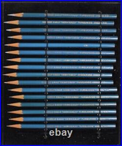 EAGLE Turquoise Pencils SALESMAN'S Sample Pack Display Case Chemi-Sealed Set 16