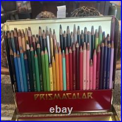 Eagle Prismacolor Berol Art Set 60 Color No 960 Colored Pencil Red Box Compl VTG