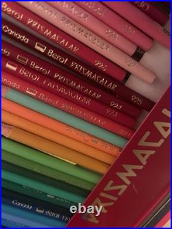 Eagle Prismacolor Berol Art Set 60 Color No 960 Colored Pencil Red Box Compl VTG