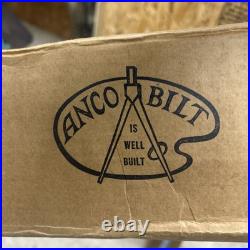 Easel Antique Anco Bilt Large Wooden Floor Folding Artist Studio with Box