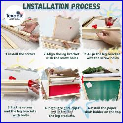 Easel for Kids, Adjustable Wooden Art Easel for Kids, 114+ Art Supplies, Double Sid