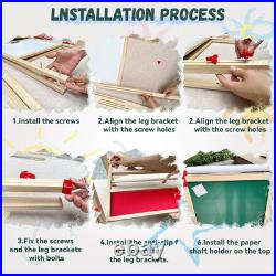 Easel for Kids, Adjustable Wooden Art Easel for Kids, 114+ Art Supplies, Double Sid