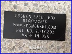 Edgmon E1G Backpacker Pastel Watercolor Box Pochade Box Plein Aire Studio (Used)