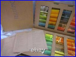FELISSIMO Colored Pencil 200 Colors Set 8.5cm with Coloring Cards Boxed Used JP