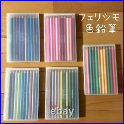 FELISSIMO Colored Pencils Set 5 Boxes 100 Pencils Multicolor