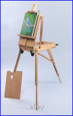 FRENCH SKETCH BOX EASEL-Packed with Fine Art Supplies+DVD, VERY BEST GIFT VALUE