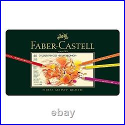 Faber-Castel 110060 Polychromos Colored Pencil Set In Metal Tin 60 Pieces