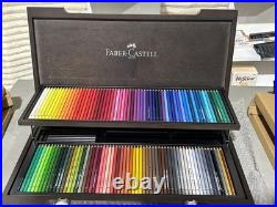 Faber-Castell 120 Polychromos Colour Pencils In Case- Open Box