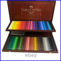 Faber Castell Albrecht Durer Watercolour Pencil 120 Wooden Box Lightly Used