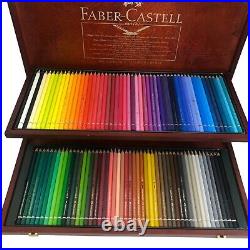 Faber Castell Albrecht Durer Watercolour Pencil 120 Wooden Box Lightly Used