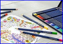 Faber-Castell Art GRIP Aquarelle Watercolor Pencils Set in Tin Box of 60 Pencils