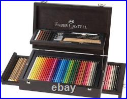 Faber-Castell Art & Graphic 125 PCS Pencils Collection, Wood Case, Multicolored