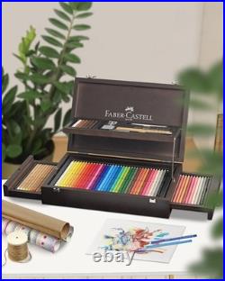 Faber-Castell Art & Graphic 125 PCS Pencils Collection, Wood Case, Multicolored