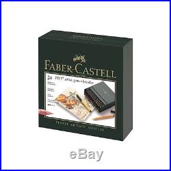 Faber Castell India Ink Pitt Brush Artists Pen Gift Box Set of 12 24 48