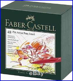 Faber Castell India Ink Pitt Brush Artists Pen Gift Box Set of 12 / 24 / 48 / 60