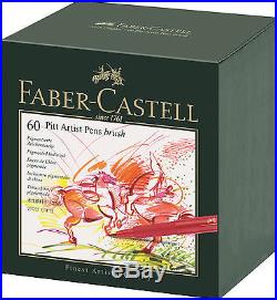 Faber-Castell PITT Professional Artist Pen Brush Studio Box of 60 Colours 167150