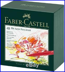 Faber Castell Pitt Artist Brush Pens 48 Colour Box Set